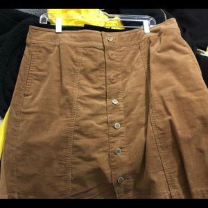 Charter Club Tan Corduroy Skirt